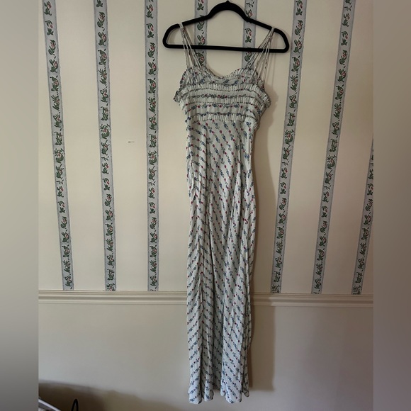 Loveshackfancy Ridley Maxi Dress Lilac Crema Worn Once Sz 0 bridal maxi xs white - Picture 11 of 11